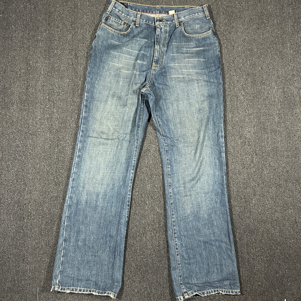 Abercrombie & Fitch Mens 34x34 Blue Jeans Excellent Y2K Straight Leg Medium Wash